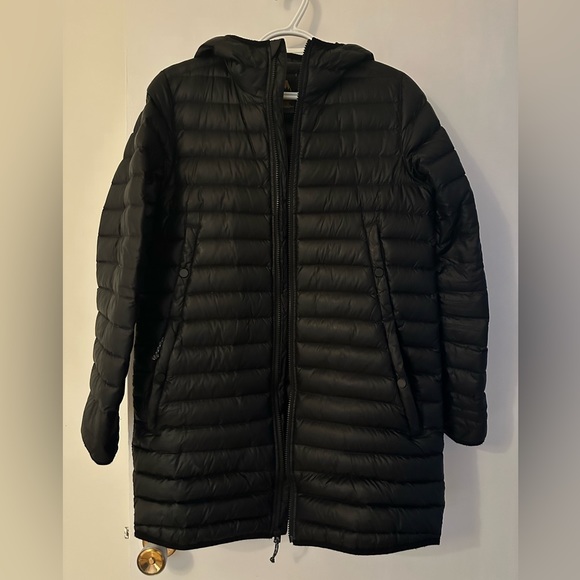 Burton Women’s Mid-length Down Jacket, size: small, colour: black. - Picture 1 of 3